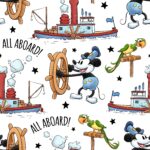 Scrapbooksrus STEAMBOAT WILLIE 12pc 12"X12" Scrapbook Paper Pack - Image 6