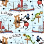 Scrapbooksrus STEAMBOAT WILLIE 12pc 12"X12" Scrapbook Paper Pack - Image 7