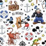 Scrapbooksrus STEAMBOAT WILLIE 12pc 12"X12" Scrapbook Paper Pack - Image 5
