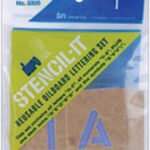 Duro STENCIL IT 1" Reusable Oilboard Lettering Set
