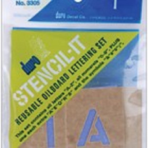 Stencil-It_Reusable_Lettering_Set_1_inch.jpg Duro STENCIL IT 1" Reusable Oilboard Lettering Set - Image 1