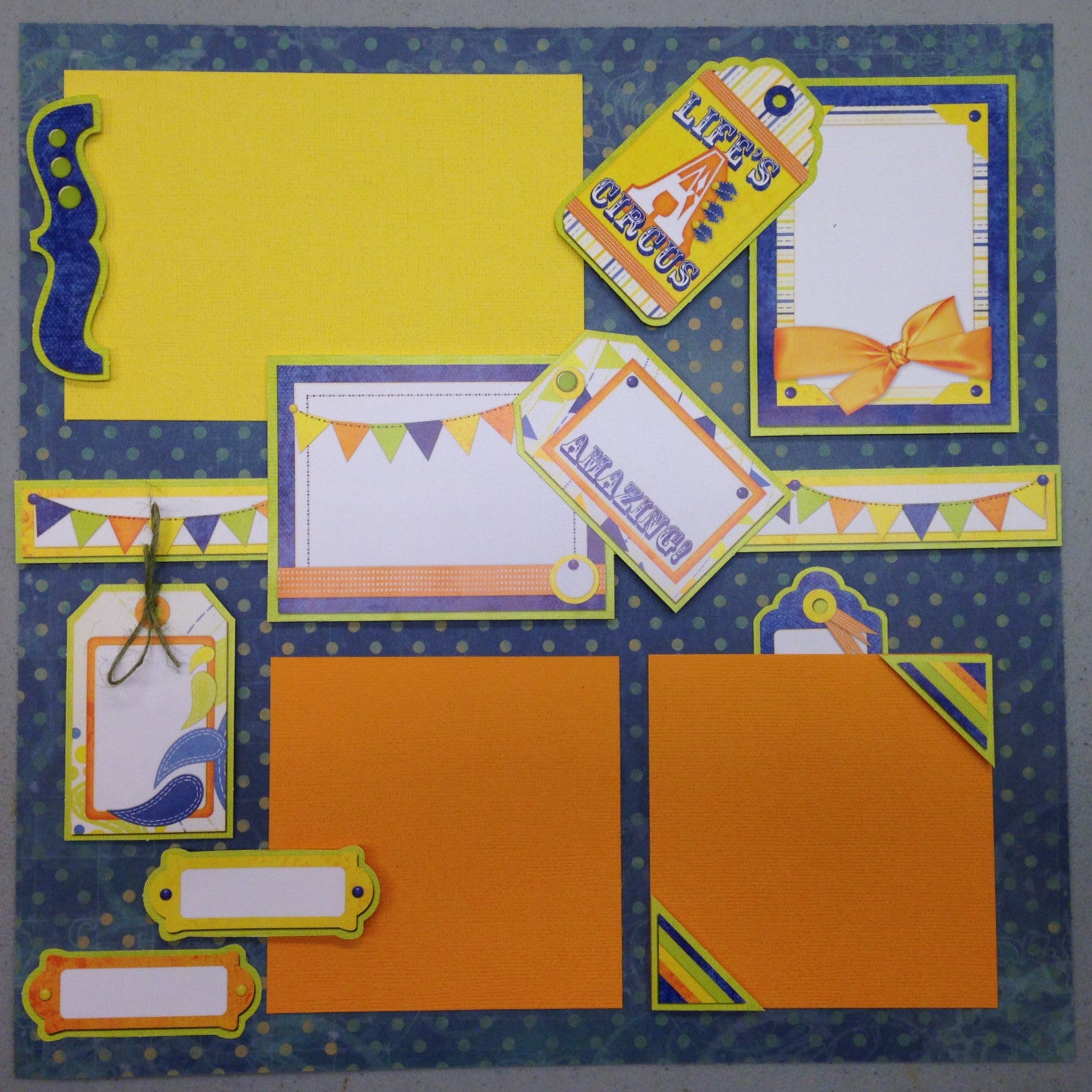 Storytellers_Life_Circus.jpg Page Kit LIFE'S A CIRCUS (2) 12x12 Scrapbook - Image 1