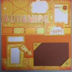 Storytellers Page Kit SUNSHINE HAPPY (2) 12X12 Scrapbook Layouts