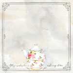 I LOVE TEA Kit 12"X12" Scrapbook Paper Stickers 3pc - Image 2