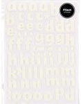 American Crafts Thickers GIGGLES White Foam Letter Stickers