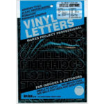 Duro Vinyl Stickers GOTHIC BLACK Letter & Numbers 1-3 inch - Image 2