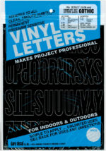 Duro Vinyl Stickers GOTHIC BLACK Letter & Numbers 1-3 inch - Image 3