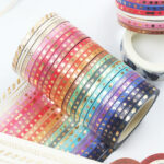 Scrapbooksrus Skinny Gold Foil Decorative Washi Tape 24 Rolls - Image 2