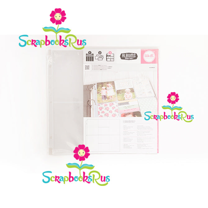 WeRPhotoSleeve50105atScrapbooksrus.jpg We R Ring 50105 12X12 Photo Sleeves 6X4 & 3X4 Pockets - Image 1