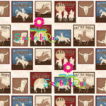 Western HEART OF THE WEST 12"x12" Cowboy Scrapbook Paper