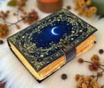 Soft Leather Journal Grimoire WICCAN MOON Book of Shadow A7 - Image 5
