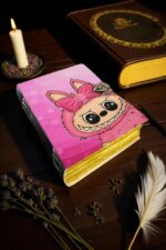 Soft Leather Journal LABUBU Blank Lock Handmade A7 - Image 2