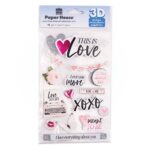 Paper House THIS IS LOVE 3D Scrapbook Sticker - Image 2