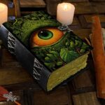 Soft Leather Journal Grimoire TAROT EYE Blank Book of Shadows A7 - Image 2