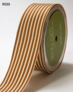 May Arts IVORY STRIPES 1.5" Ribbon 1 yard yd - Image 3
