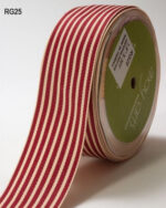 May Arts IVORY STRIPES 1.5" Ribbon 1 yard yd - Image 4