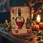 Soft Leather APOTHECARY Journal Deckle Edge Paper Blank A7 - Image 6