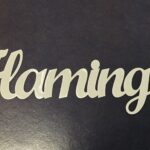 FLAMINGO Silver Title Travel Laser Cuts 3"X9" 1pc