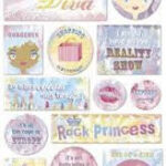 Karen Foster MAKE UP DIVA Stickers 13pc