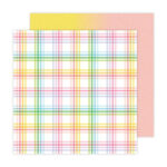 Paige Evans BLOOMING WILD 3 PLAID 12"X12" Scrapbook Paper