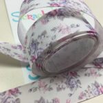Cayla Floral Lavender Grosgrain Ribbon 1 yard - Image 2