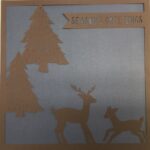 Page Frame CHRISTMAS TREES 12"X12" Overlay