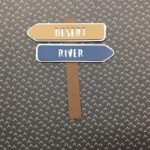 DieCut HIKING SIGN POST Forest Lake Mountain Waterfall Canyon Die Cuts - Image 12