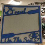 Page Frame TRAVEL ON THE SEA 12"x12" Scrapbook Overlay - Image 2