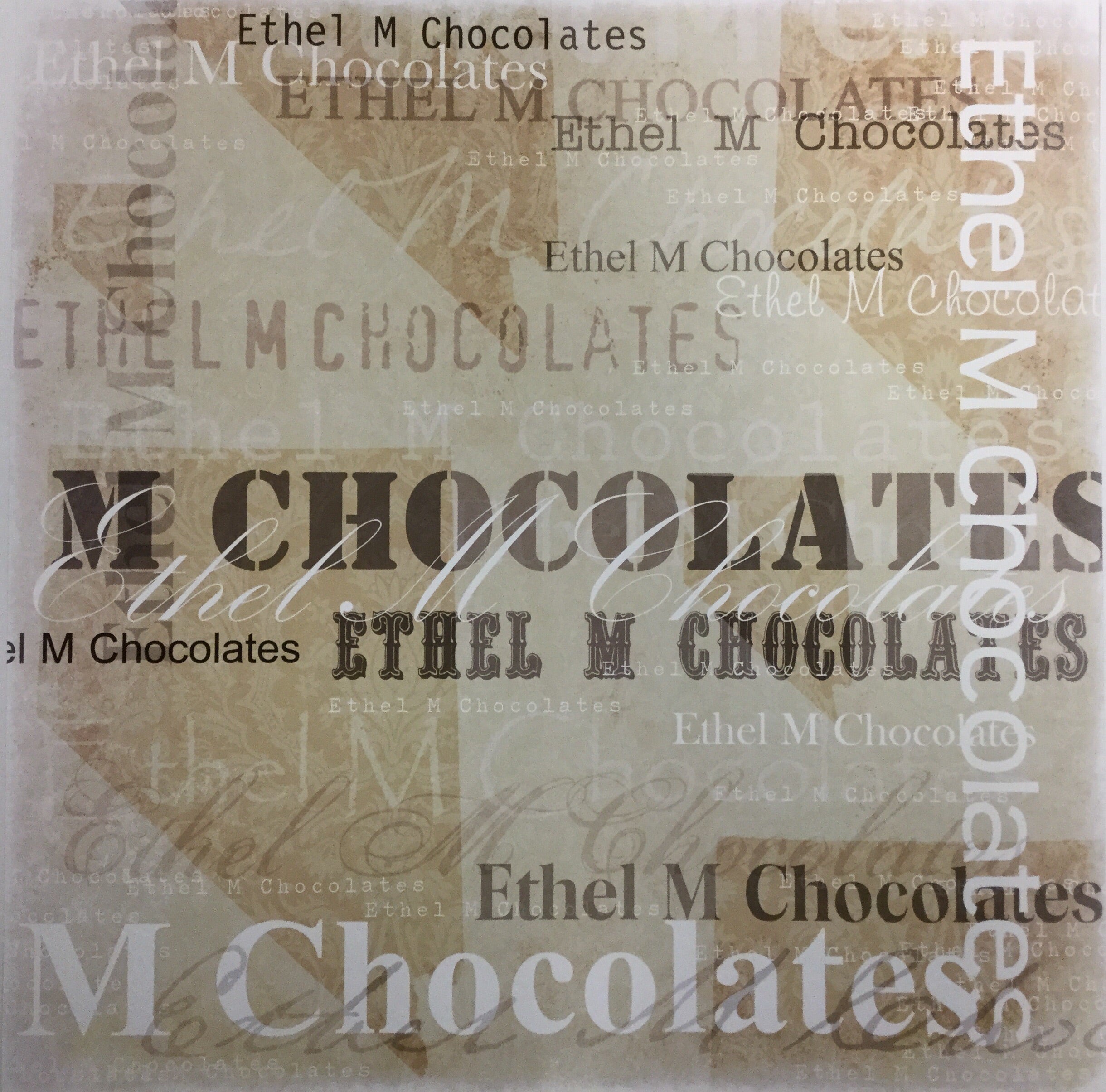 image_04270a00-a62f-404e-8ae3-bbef2b205dab.jpg ETHEL M CHOCOLATES 12"X12" Scrapbook Paper - Image 1