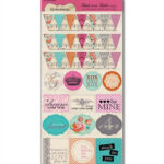 Lily Bee Designs HEAD OVER HEELS Valentine Stickers 52pc