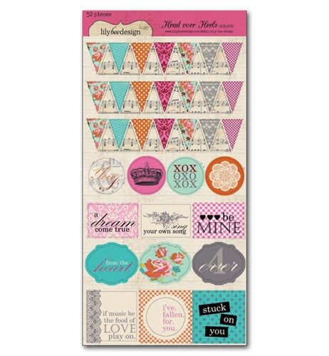 image_0502759c-14a7-4fad-91af-891a30e29703.jpeg Lily Bee Designs HEAD OVER HEELS Valentine Stickers 52pc - Image 1