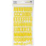 Simple Stories COLOR VIBE YELLOW Foam Alpha Letter Stickers