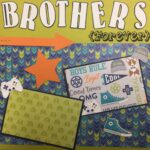 Premade Pages BROTHERS AND FRIENDS (2) 12X12 Scrapbook Pages - Image 3