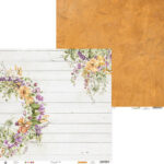 P13 SECRET GARDEN 12"X12" Purple Green Scrapbook Paper 03