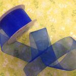 May Arts 1 1/2" Sheer Organza Ribbon 1 yard yd - Image 11