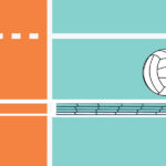 Scrapbook Customs Quick Page VOLLEYBALL LEFT 12"X12" Scrapbook Paper - Image 3