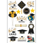 Scrapbook Customs GRADUATION #2 EMBELLISHMENTS DieCuts 16pc