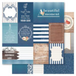 Bella! Something Blue CUT-OUTS 12x12 Scrapbook Paper