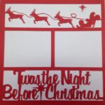 Page Frame TWAS THE NIGHT BEFORE CHRISTMAS Spinach Scrapbook Overlay - Image 4