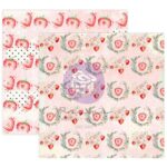 Prima STRAWBERRY MILKSHAKE 12"X12" PAPER PAD With Foil 24 sheets - Image 3