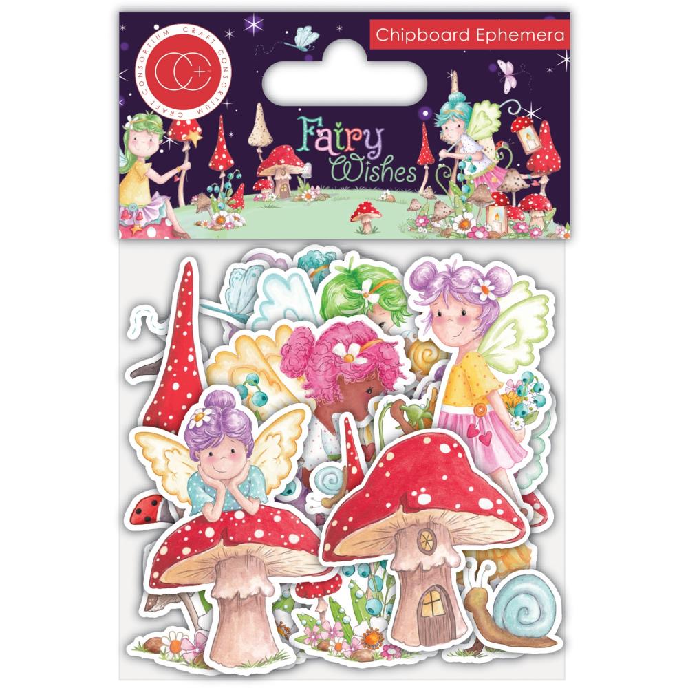 image_08bd1aa3-45bb-4b74-94d4-3f7cec302234.jpg Craft Consortium FAIRY WISHES CHIPBOARD EPHEMERA - Image 1