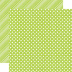 Echo Park Dots & Stripes MINT 12"X12" Scrapbook Paper