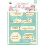 P13 SUGAR AND SPICE WORDS Laser Cut Wood Embellishments 1 Set