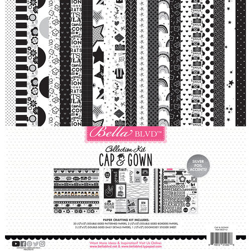 Bella Blvd CAP & GOWN Graduate Collection Kit 12"X12" Bella Blvd CAP & GOWN Graduate Collection Kit 12"X12" - Image 1
