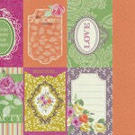 Kaisercraft Flora Delight RELECTIONS 12"X12" Scrapbook Paper