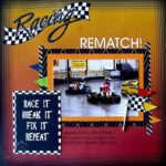 Racing Moxxie RACING 1 Scrapbook Sports Sheet 12"X12" - Image 2