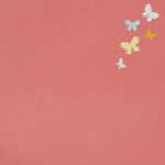 American Crafts My Girl STITCHED BUTTERFLY PAPER 12X12