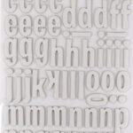 American Crafts Thickers GIFT BOX Letters Stickers