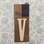 Papermania Bare Basics Wooden Adhesive LETTER V Wood