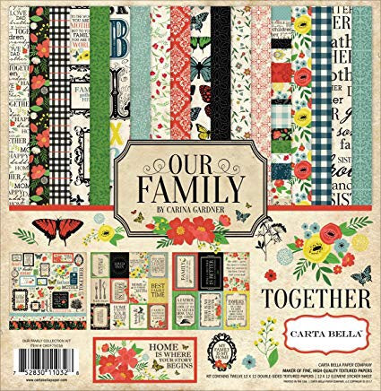 image_0f7a2d0f-0777-4403-8434-90cea869df93.jpg Carta Bella OUR FAMILY 12”x12” 13pc COLLECTION KIT - Image 1